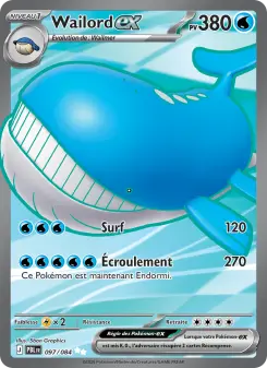 Wailord-ex — carte 097 de l’extension Nuit Noire