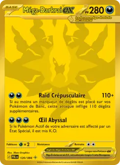 Méga-Darkrai-ex — carte 120 de l’extension Nuit Noire