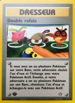 Double rafale — carte 100 de l’extension Neo Genesis