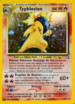 Typhlosion — carte 17 de l’extension Neo Genesis