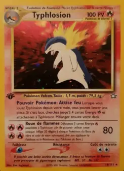 Typhlosion — carte 18 de l’extension Neo Genesis