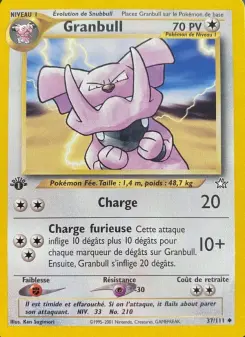 Granbull — carte 37 de l’extension Neo Genesis