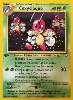 Coxyclaque — carte 39 de l’extension Neo Genesis