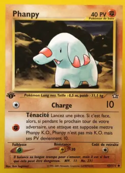 Phanpy — carte 43 de l’extension Neo Genesis