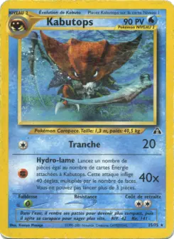 Kabutops — carte 25 de l’extension Neo Discovery