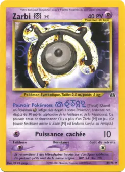 Zarbi M — carte 49 de l’extension Neo Discovery