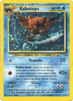 Kabutops — carte 6 de l’extension Neo Discovery