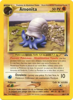 Amonita — carte 60 de l’extension Neo Discovery