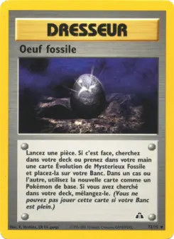 Oeuf fossile — carte 72 de l’extension Neo Discovery