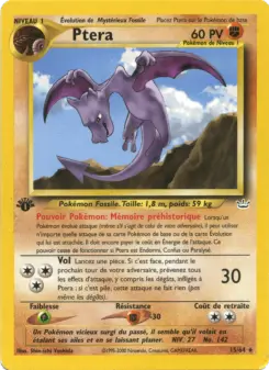 Ptera — carte 15 de l’extension Neo Revelation