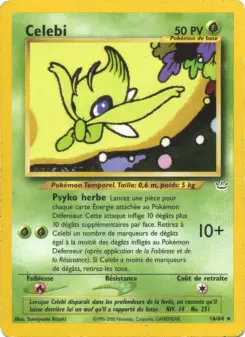 Celebi — carte 16 de l’extension Neo Revelation