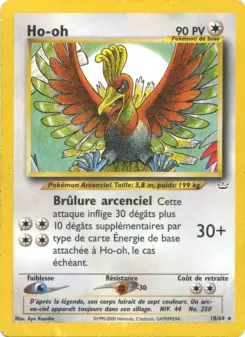 Ho-oh — carte 18 de l’extension Neo Revelation