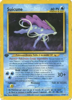Suicune — carte 27 de l’extension Neo Revelation