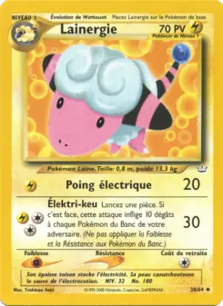 Lainergie — carte 28 de l’extension Neo Revelation