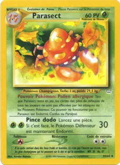 Parasect — carte 35 de l’extension Neo Revelation