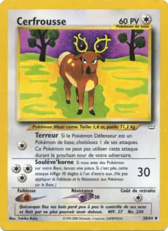 Cerfrousse — carte 38 de l’extension Neo Revelation