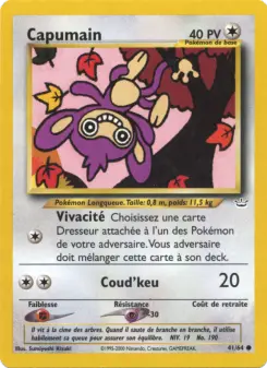 Capumain — carte 41 de l’extension Neo Revelation