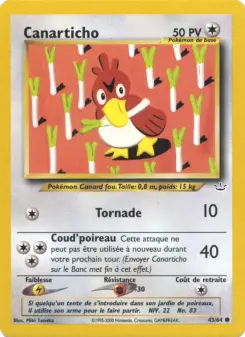 Canarticho — carte 43 de l’extension Neo Revelation