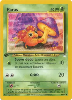 Paras — carte 47 de l’extension Neo Revelation