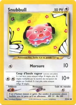 Snubbull — carte 55 de l’extension Neo Revelation
