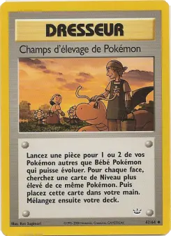 Champs d'élevage de Pokémon — carte 62 de l’extension Neo Revelation