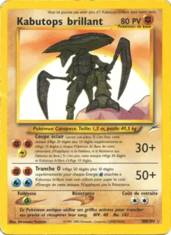 Kabutops brillant — carte 108 de l’extension Neo Destiny