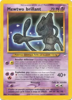Mewtwo brillant — carte 109 de l’extension Neo Destiny