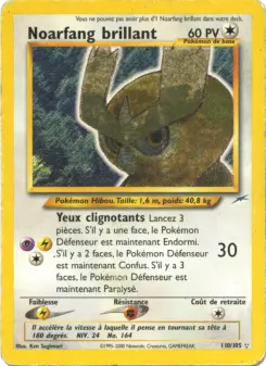 Noarfang brillant — carte 110 de l’extension Neo Destiny