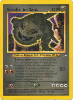Steelix brillant — carte 112 de l’extension Neo Destiny