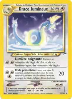 Draco lumineux — carte 22 de l’extension Neo Destiny