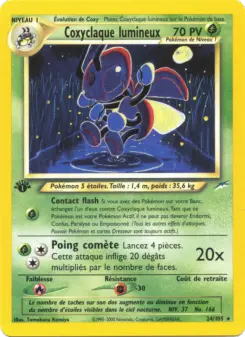 Coxyclaque lumineux — carte 24 de l’extension Neo Destiny