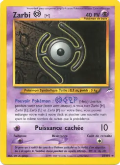 Zarbi H — carte 28 de l’extension Neo Destiny