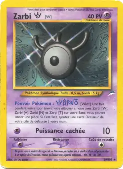 Zarbi W — carte 29 de l’extension Neo Destiny