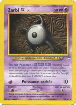 Zarbi X — carte 30 de l’extension Neo Destiny