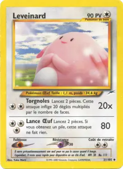 Leveinard — carte 31 de l’extension Neo Destiny