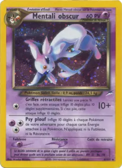 Mentali obscur — carte 4 de l’extension Neo Destiny