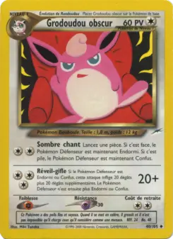 Grodoudou obscur — carte 40 de l’extension Neo Destiny