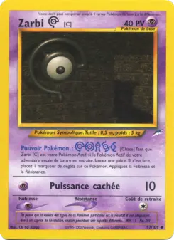 Zarbi C — carte 57 de l’extension Neo Destiny