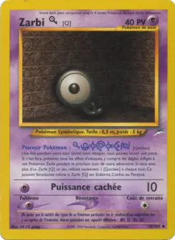 Zarbi Q — carte 59 de l’extension Neo Destiny
