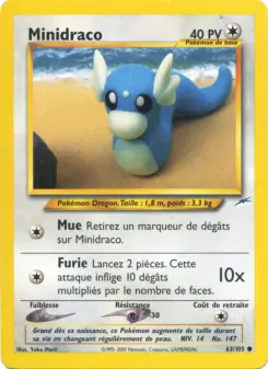 Minidraco — carte 63 de l’extension Neo Destiny