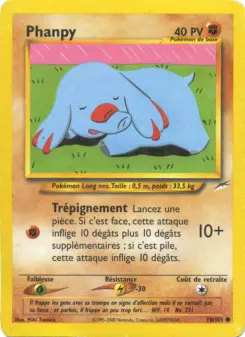Phanpy — carte 76 de l’extension Neo Destiny