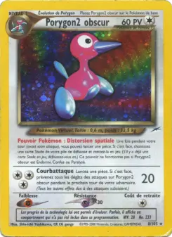 Porygon2 obscur — carte 8 de l’extension Neo Destiny