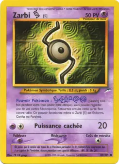 Zarbi S — carte 87 de l’extension Neo Destiny