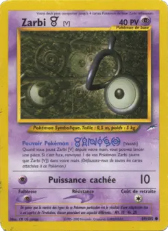 Zarbi V — carte 89 de l’extension Neo Destiny