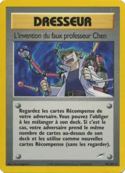 L'invention du faux professeur Chen — carte 94 de l’extension Neo Destiny