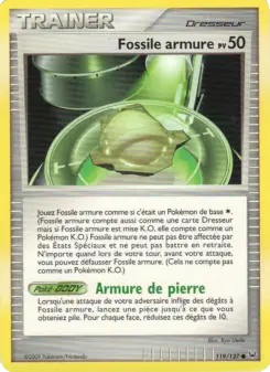 Fossile armure — carte 119 de l’extension Platine