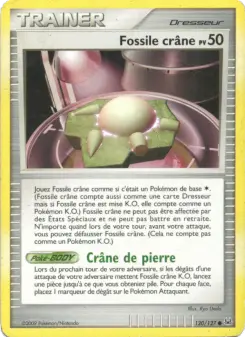 Fossile crâne — carte 120 de l’extension Platine