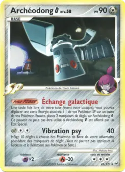 Archéodong — carte 41 de l’extension Platine