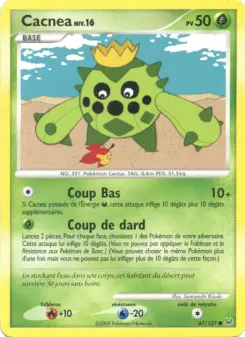 Cacnea — carte 67 de l’extension Platine