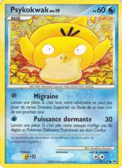 Psykokwak — carte 87 de l’extension Platine